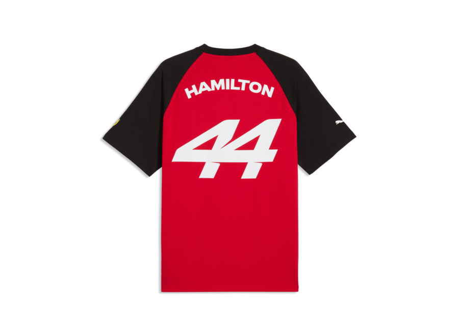 Ferrari Hamilton Shirt Zwart 2026