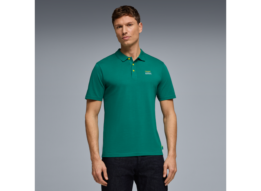 Aston Martin Logo Polo Groen 2026