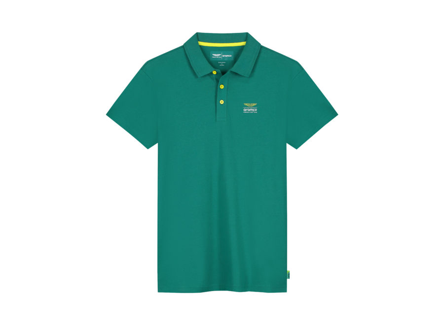 Aston Martin Logo Polo Groen 2026