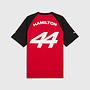 Ferrari Hamilton Shirt Kids Zwart 2026