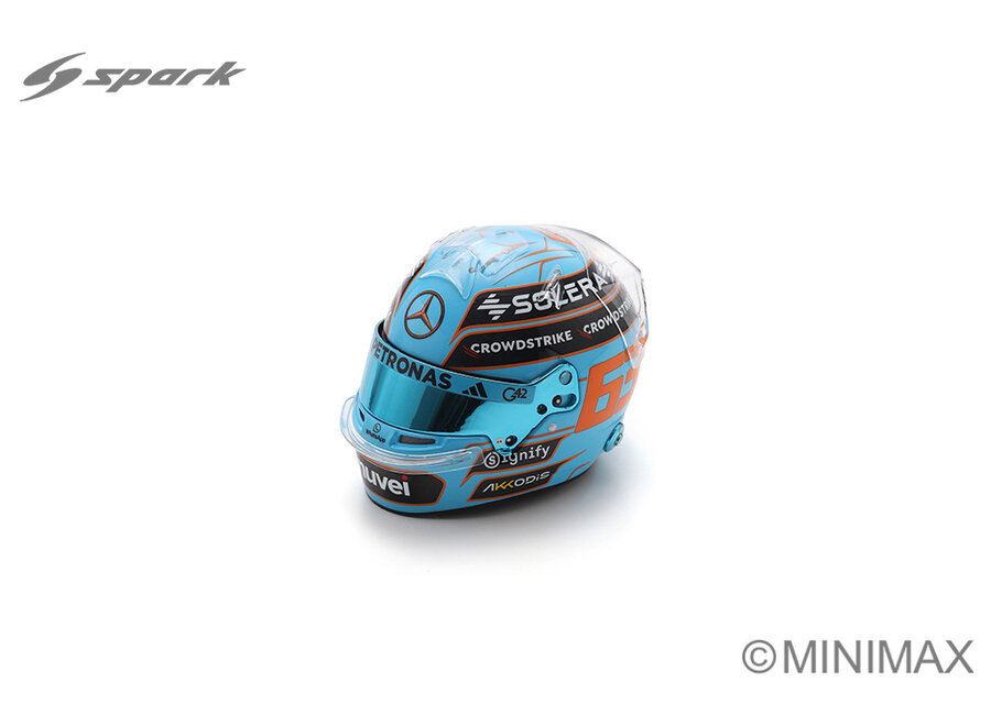 Spark Mercedes George Russel British GP 2025 Helm 1:5