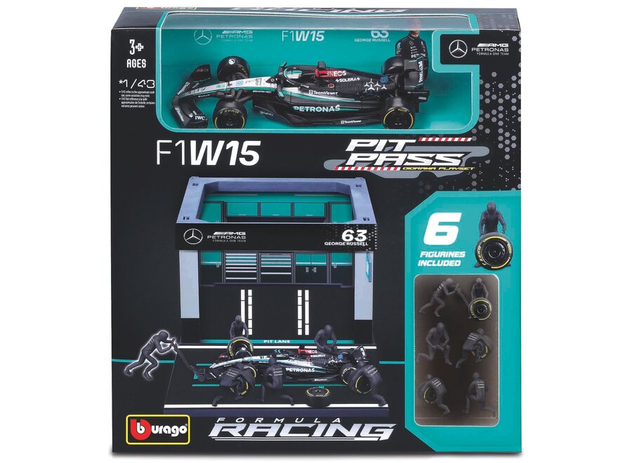 Mercedes Pit Pass Set 1:43 Lewis Hamilton