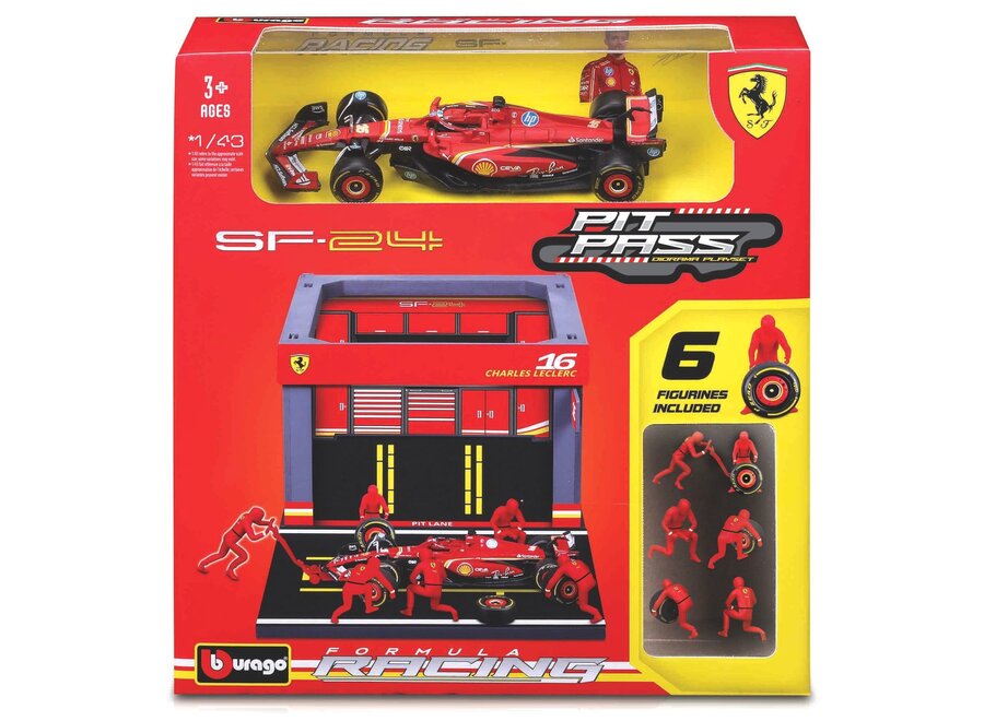 Ferrari Carlos Sainz #55 Pit Pass Set 1:43