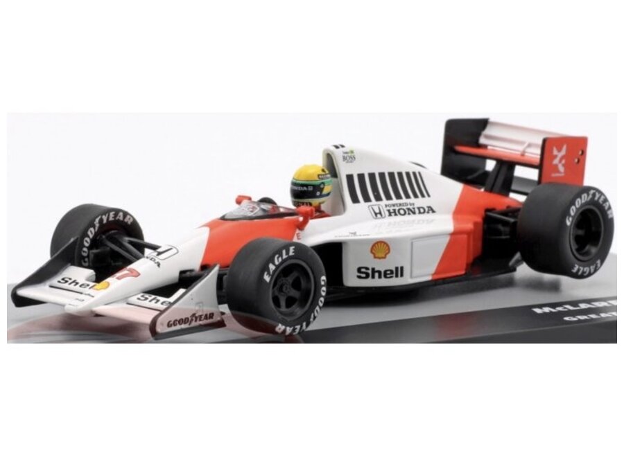 ATLAS Mclaren MP4/5B #27 Ayrton Senna Great Britain GP 1990