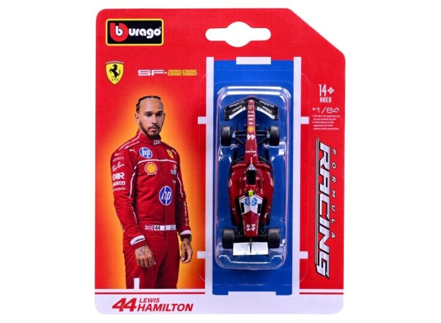 Ferrari SF-25 #44 Lewis Hamilton 2025 Burago 1:64