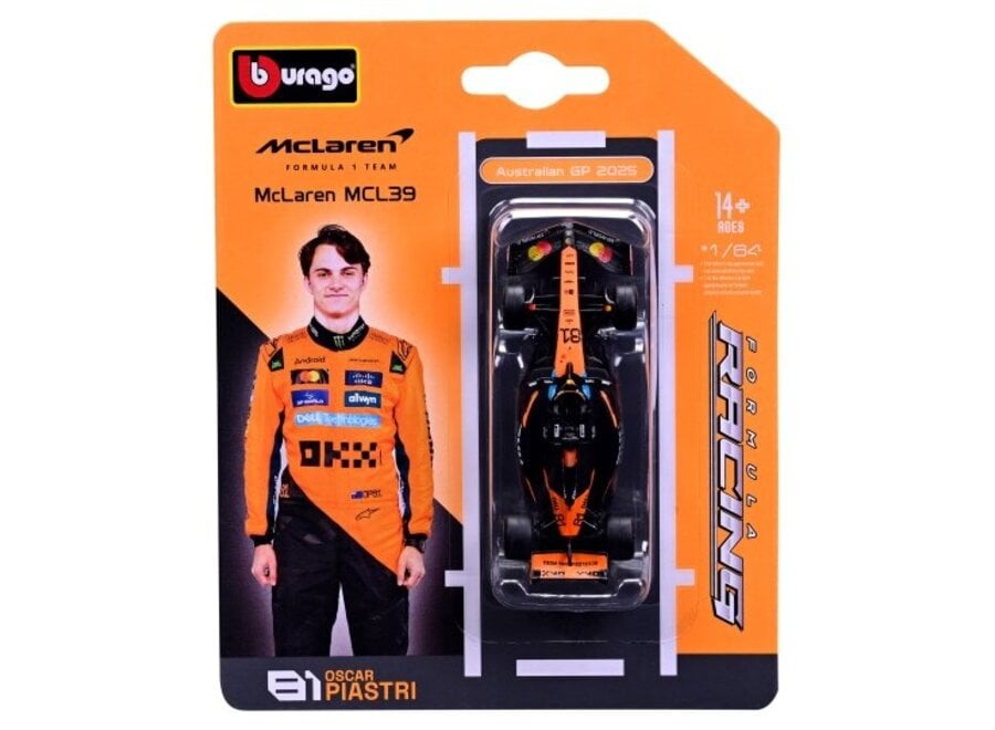 Oscar Piastri Burago Mclaren MCL39 #81  - 1:64