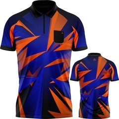 Arraz Shard Dartshirt Black & Blue-Orange