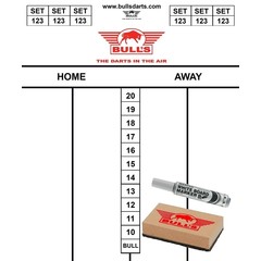 Bull's Scoreboard Set 35 x 25