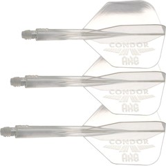 Letky Condor Axe Logo Flight System - Small Clear & Silver