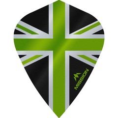 Letky Mission Alliance 100 Black & Green Kite