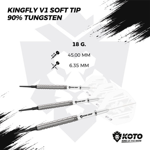 KOTO KOTO Kingfly V1 90% - Šipky Soft