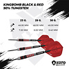 KOTO KOTO Kingbomb Black & Red 90% - Šipky Steel