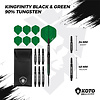 KOTO KOTO Kingfinity Black & Green 90% - Šipky Steel
