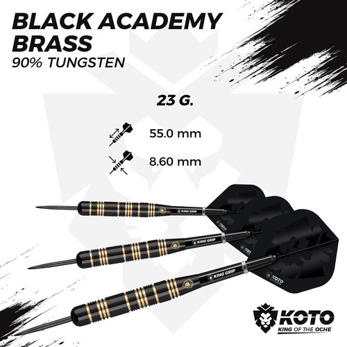 KOTO KOTO Black Academy Brass - Šipky Steel