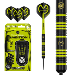 Winmau Michael van Gerwen Ambition Black Coated Brass - Šipky Steel