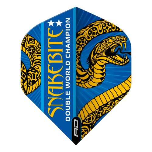 Red Dragon Letky Red Dragon Peter Wright Snakebite Double World Champion Blue & Gold