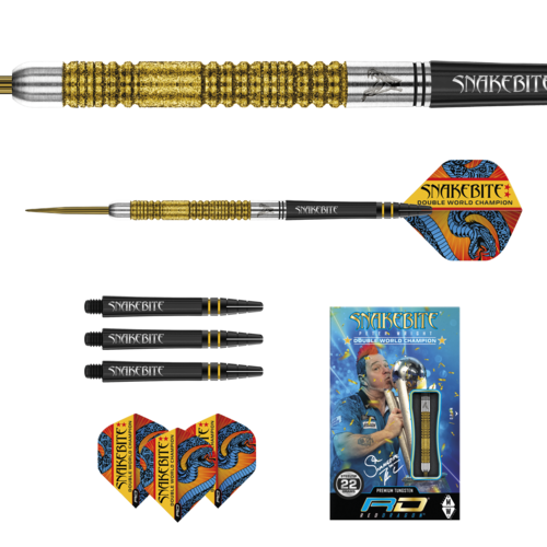 Red Dragon Red Dragon Peter Wright Double World Champion SE Gold 85% - Šipky Steel