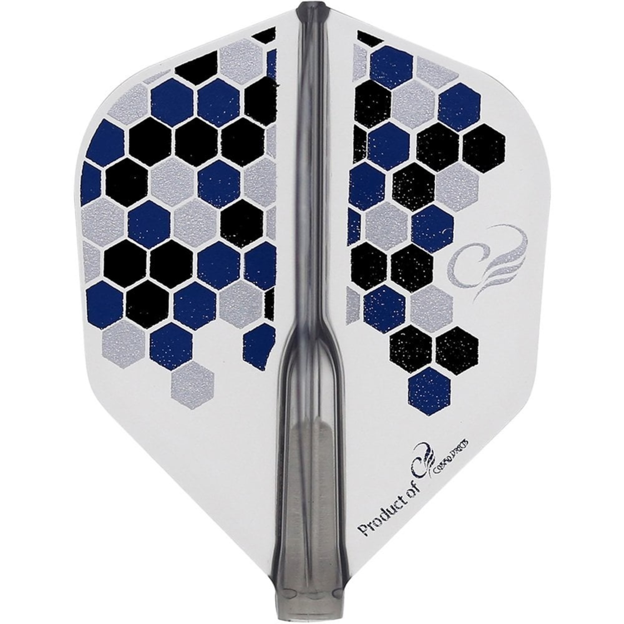 Letky Cosmo Darts Fit Flight AIR Geometric Shape Clear Black