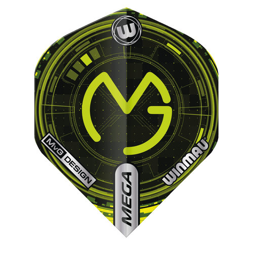 Winmau Letky Winmau Mega Standard MVG Design Black/Green