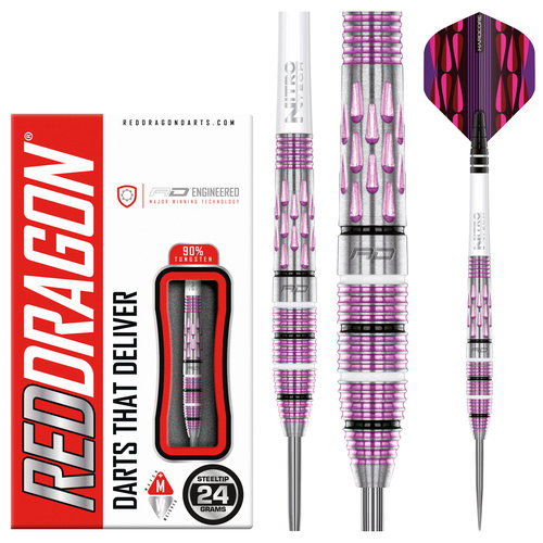 Red Dragon Red Dragon Artura Shocking Pink 90% - Šipky Steel