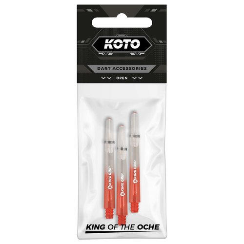 KOTO Násadky KOTO King Grip Colors Red Clear