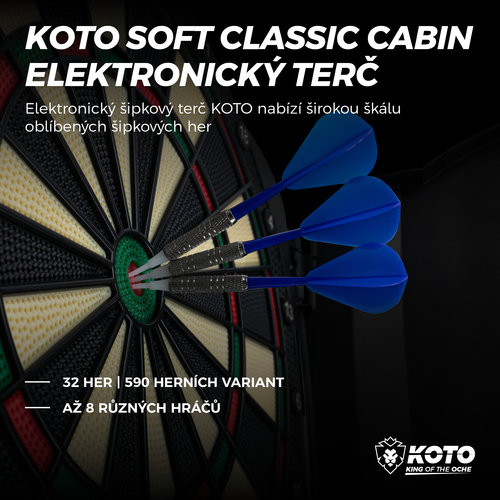 KOTO Elektronický Terč KOTO Soft Classic Cabinet