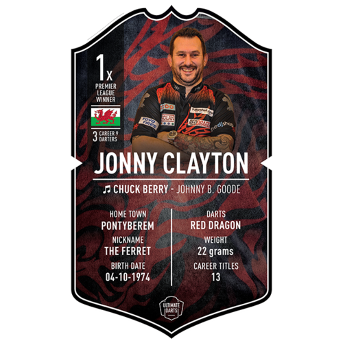 Ultimate Darts Ultimate Darts Card Jonny Clayton