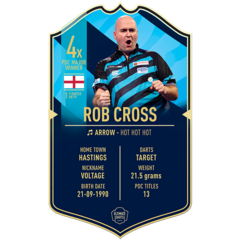 Ultimate Darts Card Rob Cross