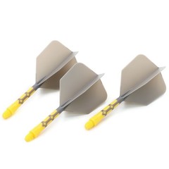 Letky Cuesoul - ROST T19 Integrated Dart Flights - Big Wing - Grey Yellow