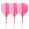 CUESOUL Letky Cuesoul - ROST T19 Integrated Dart Flights - Big Wing - Pink White