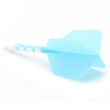 CUESOUL Letky Cuesoul - ROST T19 Integrated Dart Flights - Big Wing - Blue White