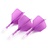 Letky Cuesoul - ROST T19 Integrated Dart Flights - Big Wing - Purple Clear