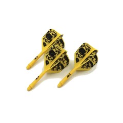 Letky Cuesoul - ROST Integrated Dart Flights - Skeleton Yellow  Shape