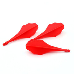 Letky Cuesoul - TRAJ AK8 Integrated Dart Flights - Cloud Shape - Red