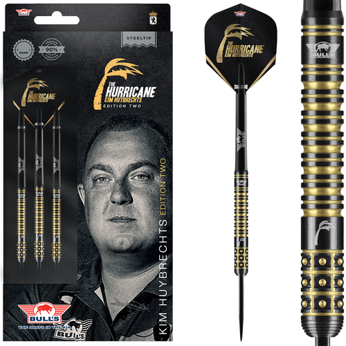 Bull's Bull's Kim Huybrechts Black E2 90% - Šipky Steel