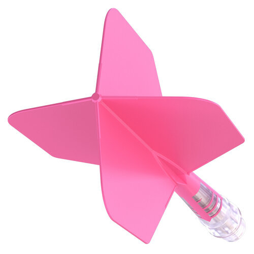 CUESOUL Letky Cuesoul ROST T19 Integrated Dart Flights Big Wing Carbon Pink