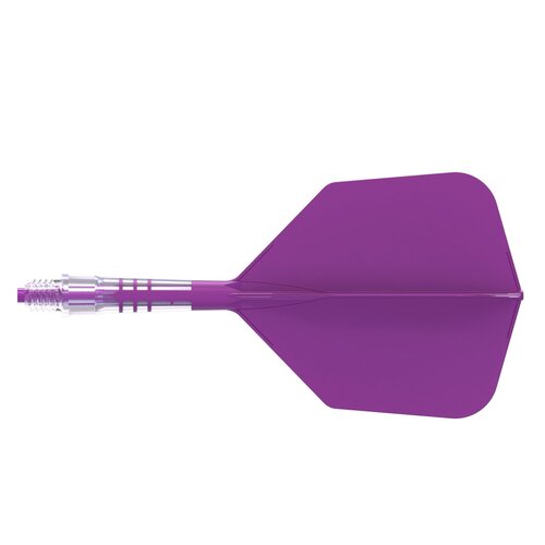 CUESOUL Letky Cuesoul ROST T19 Integrated Dart Flights Big Wing Carbon Purple
