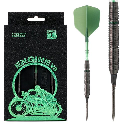 CUESOUL Cuesoul Engine V8 Green Hope 90% Soft Tip - Šipky Steel