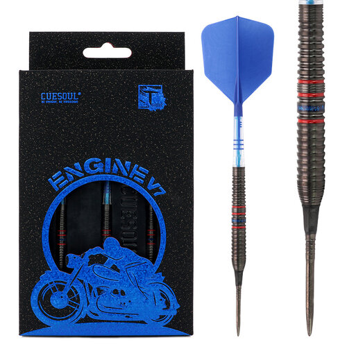 CUESOUL Cuesoul Engine V7 Blue Hope 90% Soft Tip Steel Tip - Šipky Steel