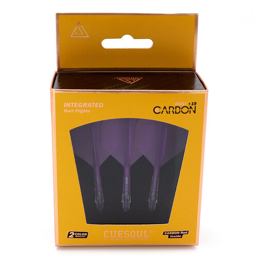 CUESOUL Letky Cuesoul ROST T19 Integrated Dart Flights Big Standard Wing Carbon Purple