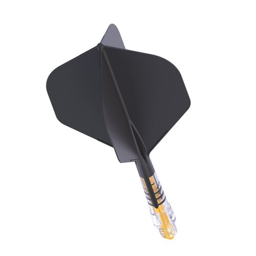 CUESOUL Letky Cuesoul ROST T19 Integrated Dart Flights Big Standard Wing Carbon Black Yellow