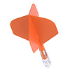 CUESOUL Letky Cuesoul ROST T19 Integrated Dart Flights Small Standard Wing Carbon Orange