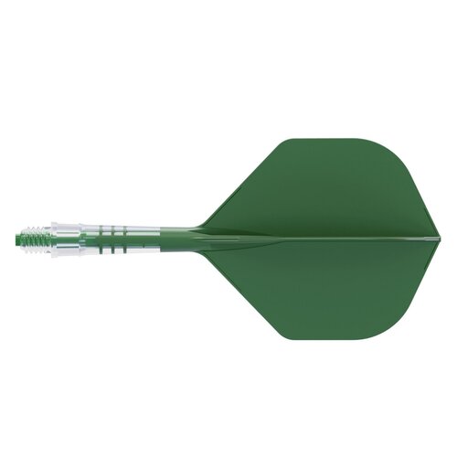 CUESOUL Letky Cuesoul ROST T19 Integrated Dart Flights Small Standard Wing Carbon Green