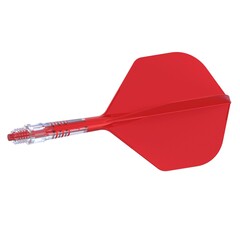 Letky Cuesoul ROST T19 Integrated Dart Flights Small Standard Wing Carbon Red