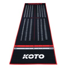 KOTO Carpet Check Out Červený 285 x 80 cm - Koberec pod Terče