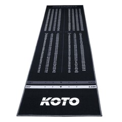 KOTO Carpet Check Out Šedý 285 x 80 cm - Koberec pod Terče