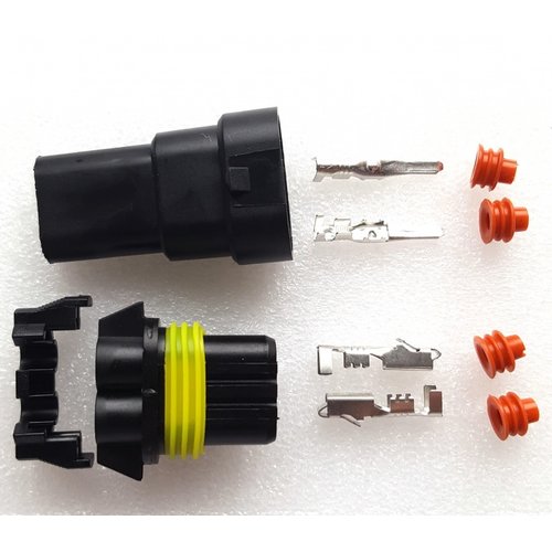 HB3 9005 2-pins AMP superseal verbindingsset HB3 9005 2-pins AMP superseal verbindingsset