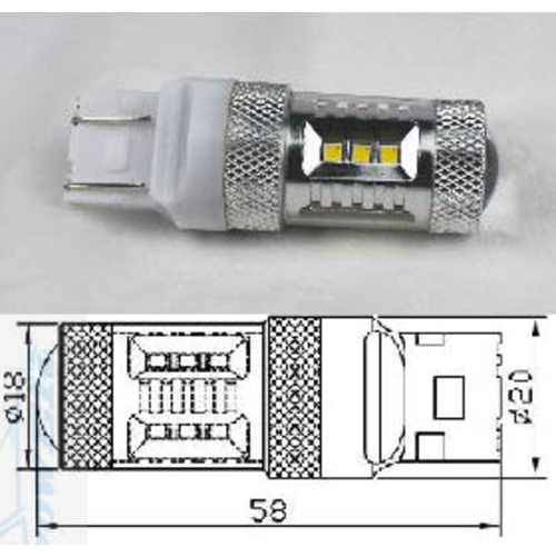 * Duplo:T20/S25 7443 15W SAMSUNG Chip W21/5W (new model)(Dagrijverlichting / breedstraler) * Duplo:T20/S25 7443 15W SAMSUNG Chip W21/5W (new model)(Dagrijverlichting / breedstraler)