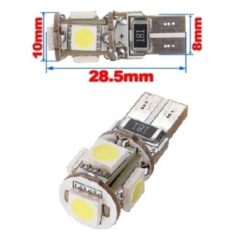 T10 5X 5050SMD Canbus LED non polarized T10 5X 5050SMD Canbus LED non polarized