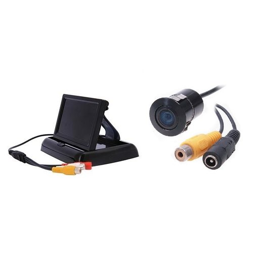 Combinatie pakket: Opvouwbaar 4.3 inch TFT LCD kleuren scherm incl.camera lens Combinatie pakket: Opvouwbaar 4.3 inch TFT LCD kleuren scherm incl.camera lens